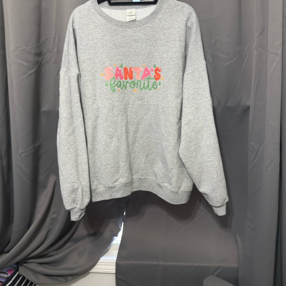 Gray Santa's Favorite Sweatshirt